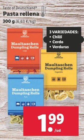 Lidl Pasta oferta