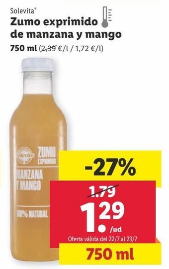 Lidl Zumo solevita oferta