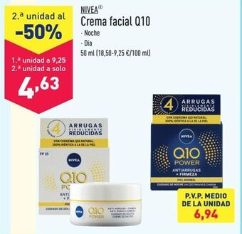 ALDI Nivea crema facial q10 oferta
