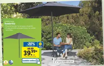 Lidl Sombrilla livarno oferta