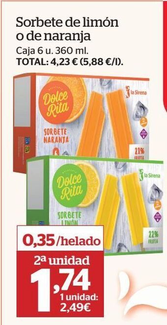 La Sirena Helados oferta