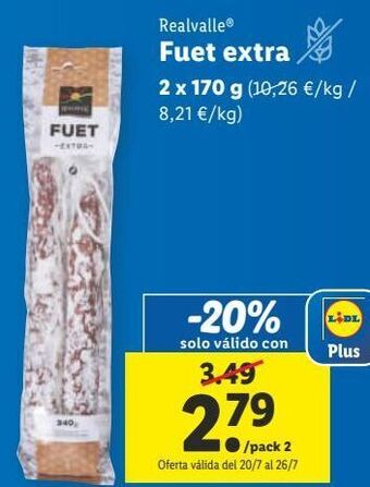 Lidl Fuet realvalle oferta