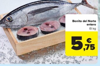 Carrefour Bonito del Norte entero El kg oferta