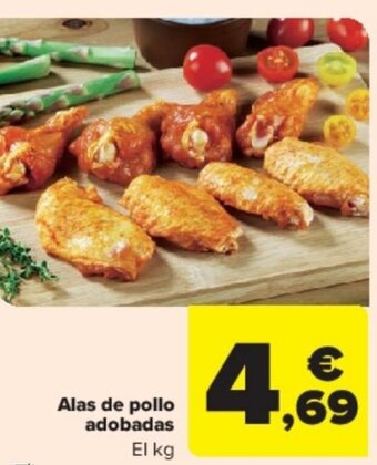 Carrefour Alas de pollo adobadas El kg oferta