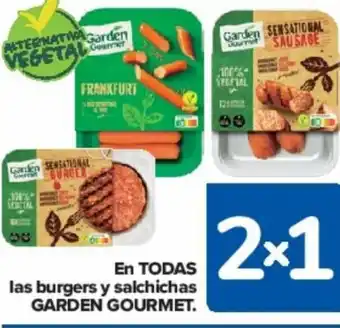 Carrefour EN TODAS las burgers y salchichas GARDEN GOURMET. oferta