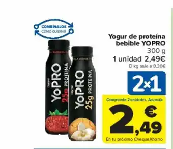 Carrefour Yogur de proteína bebible YOPRO oferta