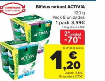 Carrefour Bifidus natural ACTIVIA oferta