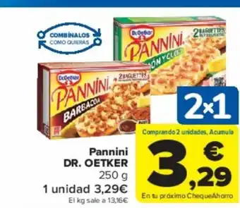 Carrefour Pannini DR. OETKER oferta