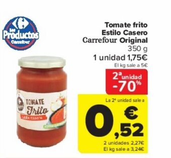Carrefour Tomate frito Estilo Casero Carrefour Original oferta