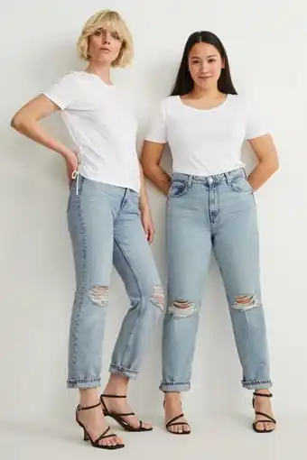 C&A Straight jeans - high waist oferta