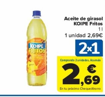 Carrefour Aceite de girasol KOIPE Fritos oferta
