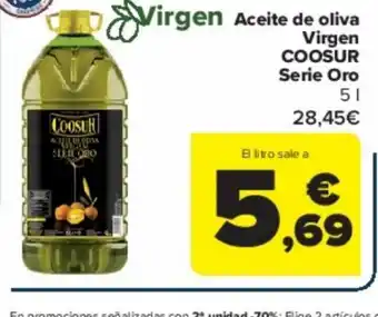 Carrefour Virgen Aceite de oliva Virgen COOSUR Serie Oro oferta