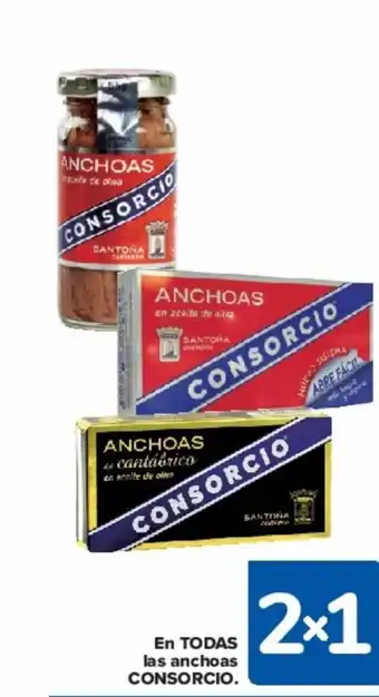 Carrefour EN TODAS las anchoas CONSORCIO. oferta