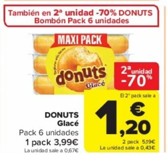 Carrefour DONUTS Glacé oferta
