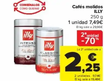 Carrefour Cafés molidos ILLY 250 g oferta