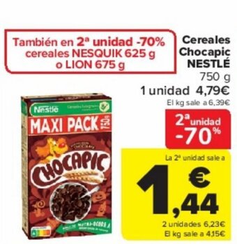 Carrefour Cereales Chocapic NESTLÉ 750 g oferta