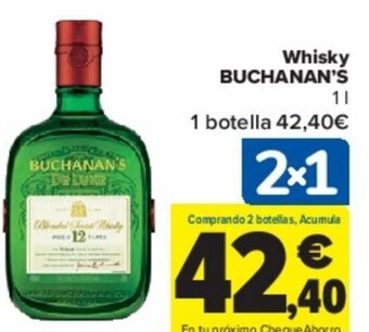 Carrefour Whisky BUCHANAN'S oferta