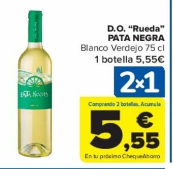 Carrefour D.O. "Rueda" PATA NEGRA oferta