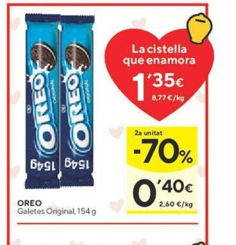 Caprabo OREO Galetes Original, 154 g oferta