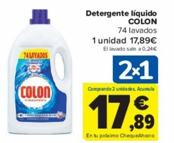 Carrefour Detergente líquido COLON oferta