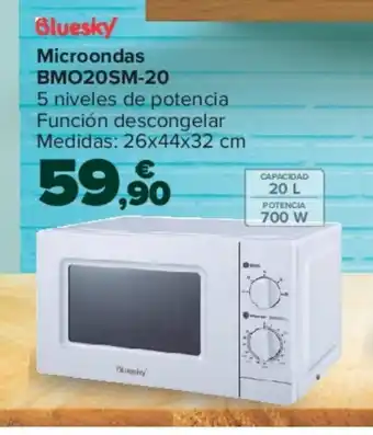 Carrefour Bluesky Microondas BMO20SM-20 oferta