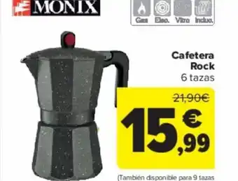 Carrefour Cafetera Rock 6 tazas 21,90€ oferta