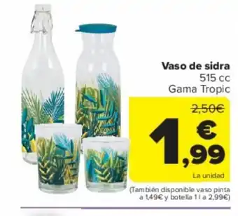 Carrefour Vaso de sidra oferta