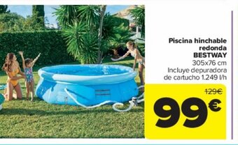 Carrefour Piscina hinchable redonda BESTWAY oferta
