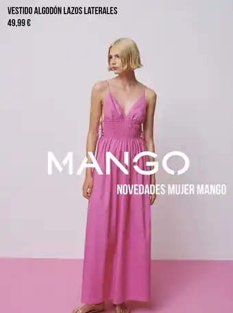 Vestidos algodon lazos laterales