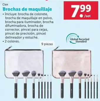 Lidl Brocha de maquillaje cien oferta
