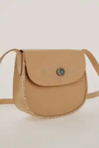 Bandolera piel pespunte