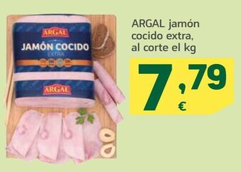 HiperDino Jamón cocido extra argal oferta