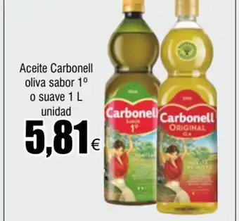 FROIZ Aceite Carbonell oliva sabor 1⁰ o suave 1 L unidad oferta