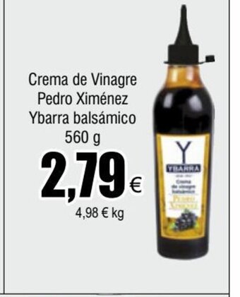 FROIZ Crema de Vinagre Pedro Ximénez Ybarra balsámico 560 g oferta