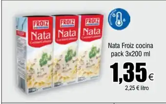 FROIZ Nata Froiz cocina pack 3x200 ml oferta