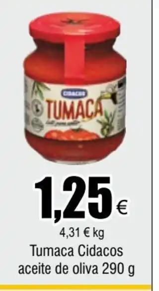 FROIZ Tumaca Cidacos aceite de oliva 290 g oferta
