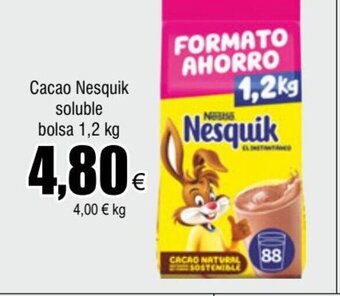 FROIZ Cacao Nesquik soluble bolsa 1,2 kg oferta