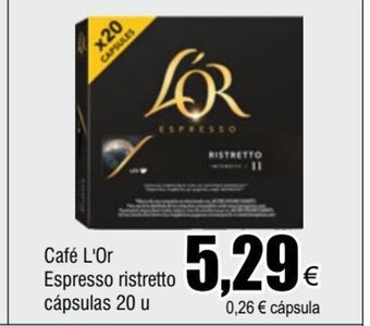 FROIZ Café L'Or Espresso ristretto cápsulas 20 u oferta