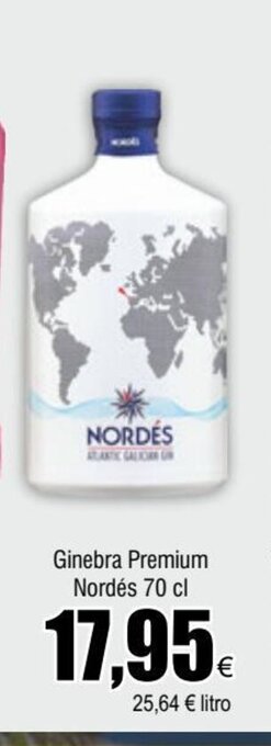 FROIZ Ginebra Premium Nordés 70 cl oferta