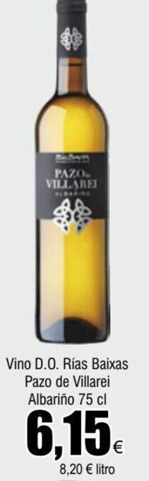 FROIZ Vino D.O. Rías Baixas Pazo de Villarei Albariño 75 cl oferta