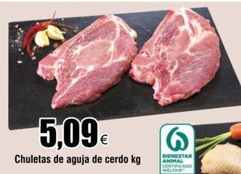 FROIZ Chuletas de aguja de cerdo kg oferta