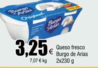 FROIZ Queso fresco Burgo de Arias 2x230 g oferta