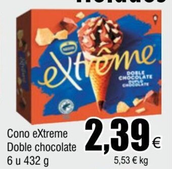 FROIZ Cono eXtreme Doble chocolate 6 u 432 g oferta