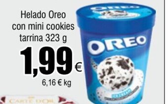 FROIZ Helado Oreo con mini cookies tarrina 323 g oferta