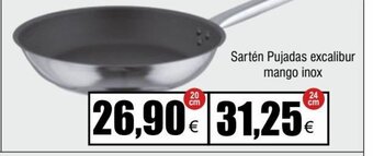 FROIZ Sartén Pujadas excalibur mango inox oferta