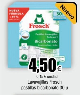 FROIZ Lavavajillas Frosch pastillas bicarbonato 30 u oferta