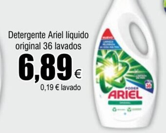 FROIZ Detergente Ariel líquido original 36 lavados oferta