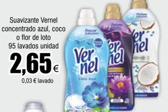FROIZ Suavizante Vernel concentrado azul, coco o flor de loto 95 lavados unidad oferta