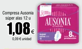 FROIZ Compresa Ausonia súper alas 12 u oferta