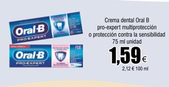 FROIZ Crema dental Oral B pro-expert multiprotección o protección contra la sensibilidad 75 ml unidad oferta